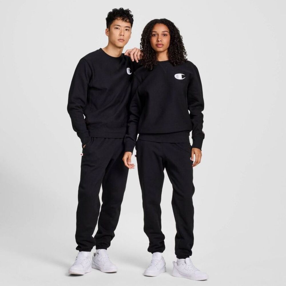 Champion Adult Sizing Iconic Embroidered Crewneck Sweatshirt - Black XS